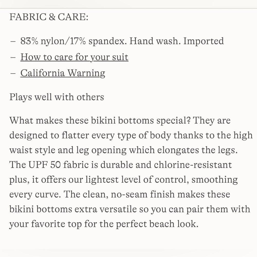 Land's End cheeky high waisted bikini bottoms crimson rose abstract floral Var - Picture 7 of 9